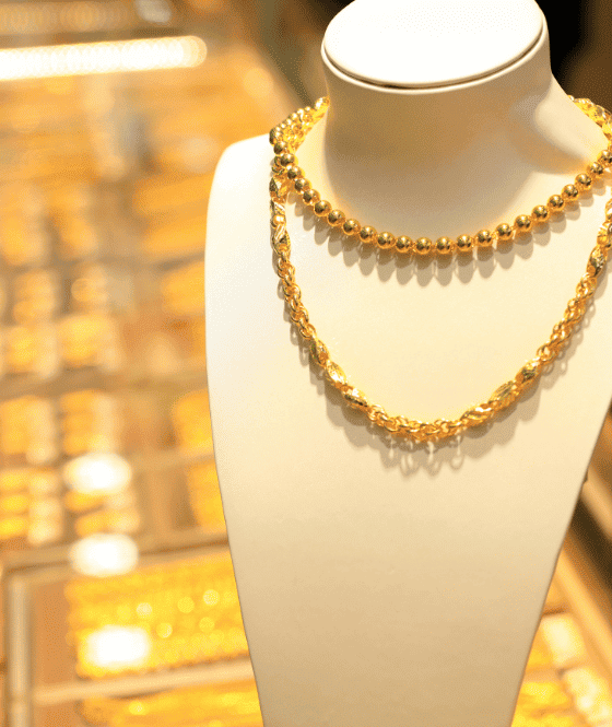 gold necklace